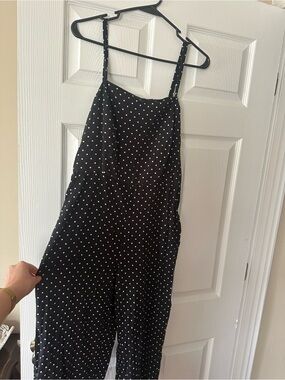 Old Navy Black Polka Dot Jumpsuit